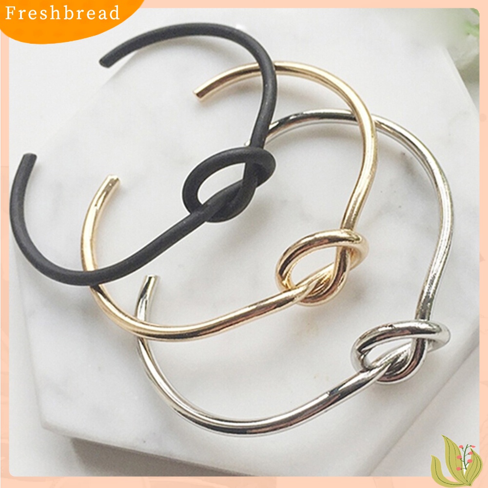 [TERLARIS]Women Fashion Elegant Simple Style Jewelry Knot Adjustable Open Bracelet Bangle