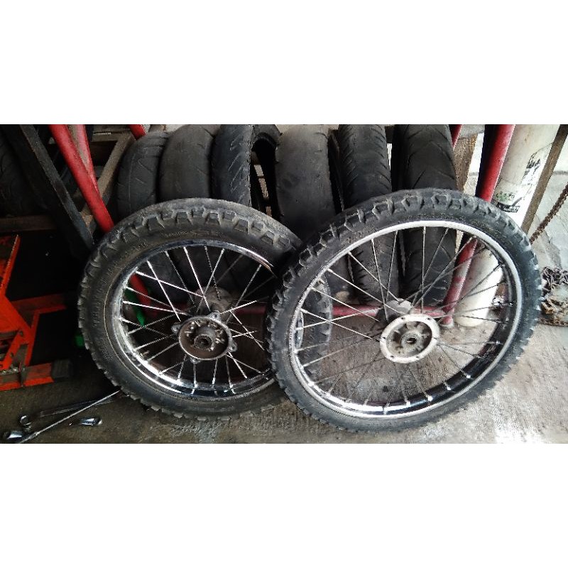 roda set Kawasaki KLX s 16 19 klx lama original ori