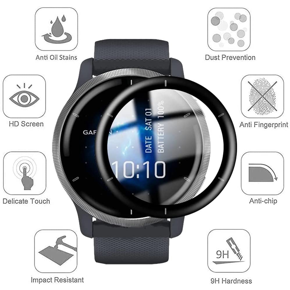 1 Pc Pelindung Layar Smartwatch Garmin Venu 2 Plus Bahan PET Anti Gores