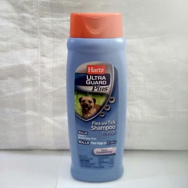 Hartz ultra guard plus Flea &amp; Rick shampo for dogs Deep conditioning 532 ml