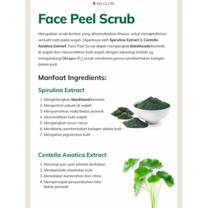 facepeel scrub ms glow / ms glow facepeel