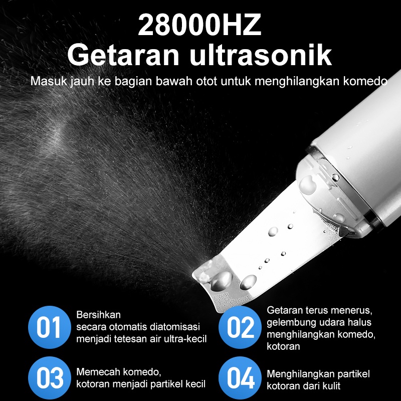 AmazeFan alat pembersih komedo elektrik wajah alat penyedot hidung blackhead remover pencabut sedot komedo pengangkat penghilang jerawat pembersih komedo blackhead