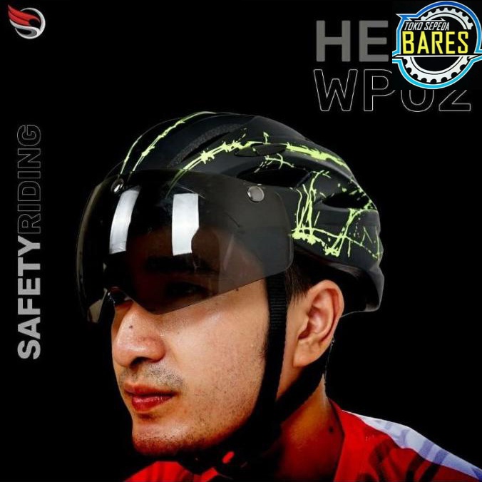 Helm Sepeda RMB WP-02 / WP-05 Magnetic Windproof