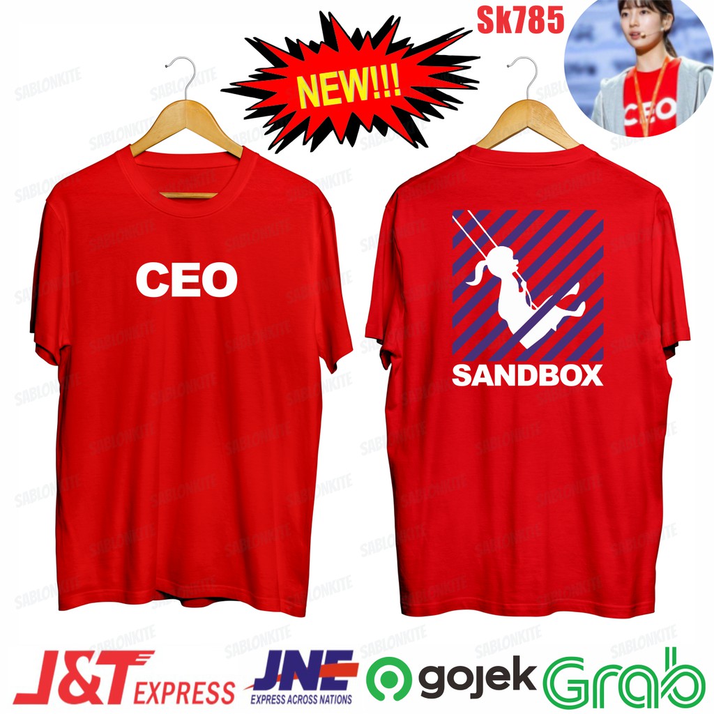 MURAH!!! KAOS START UP CEO SANDBOX KPOP DRAKOR SK785 UNISEX COMBED 30S