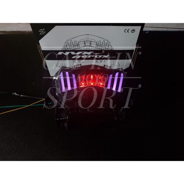 STOPLAMP SHARK POWER 7WARNA YAMAHA AEROX 155 NEW 2021 LAMPU STOP AEROX Dm