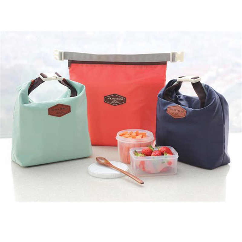 Tas Bekal Makanan Tahan Panas Dingin Iconic Insaulated Lunch Bag Warna Polos