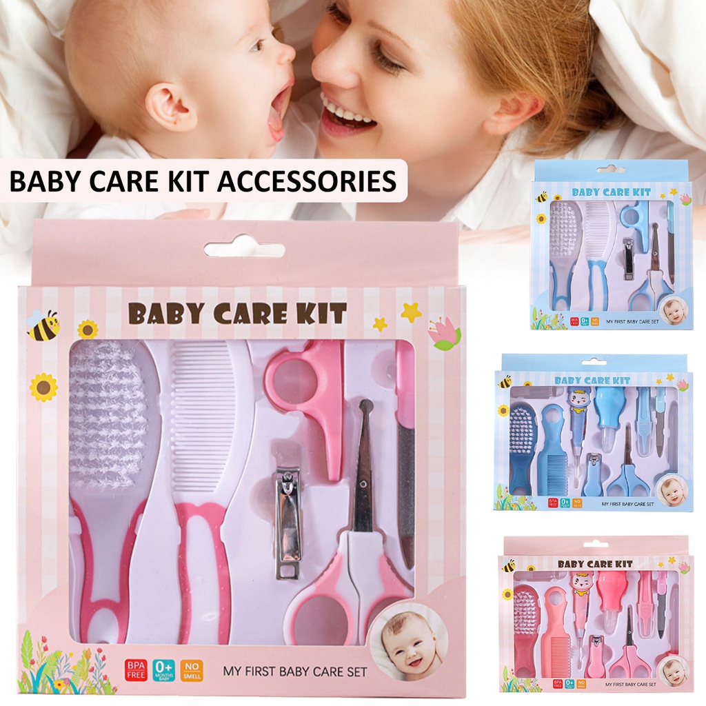 Baby Care Kit Set 10 in 1 Manicure Set Perlengkapan Bayi Set Newborn Baby / Sisir bayi / Kado Lahiran Bayi / Set Perlengkapan Bayi Baru Lahir / Gunting Kuku Bayi / Sisir Rambut Bayi / Gunting Kuku Bayi