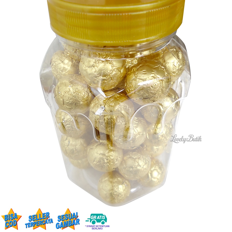 Golden Balls Coklat Ball Kemasan Toplas Isi 40 Pcs Coklat Bola