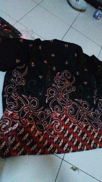 Syafin - Promo Semi Sutera Batik Couple Gamis Sutera Premium Original Solo Dolby Embos Seragaman