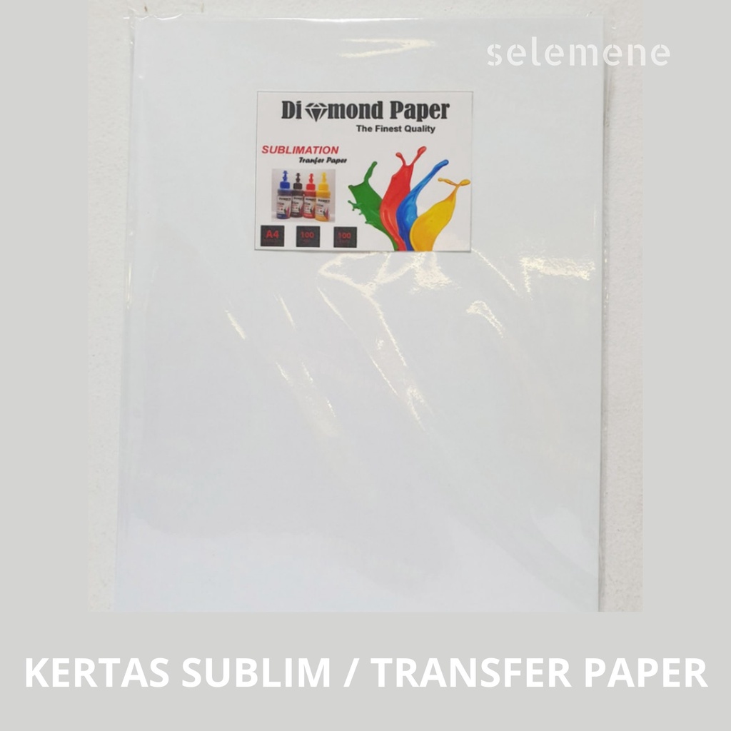 

KERTAS SUBLIM / TRANFER PAPER SUBLIM DIAMOND UKURAN A4 20LEMBAR 100GSM