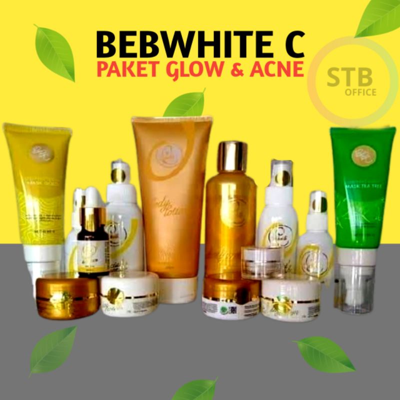 Paket Skincare Wanita Bebwhite Treatment Wajah Paket Glow Bpom Glow Forte Acne Series Penghilang Jerawat Dan Bekas Jerawat Skincare Wajah  Bpom