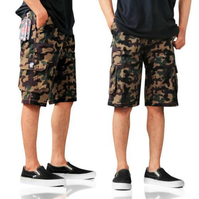  Cargo  pendek loreng celana  pendek army  original  Shopee 