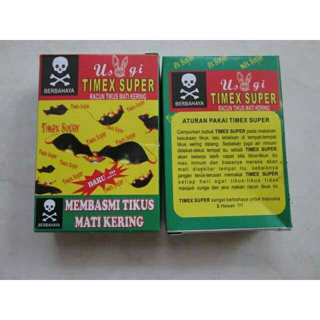 Racun Tikus Timex Super /  TIMEX - Tikus Mati Kering Tanpa Bau