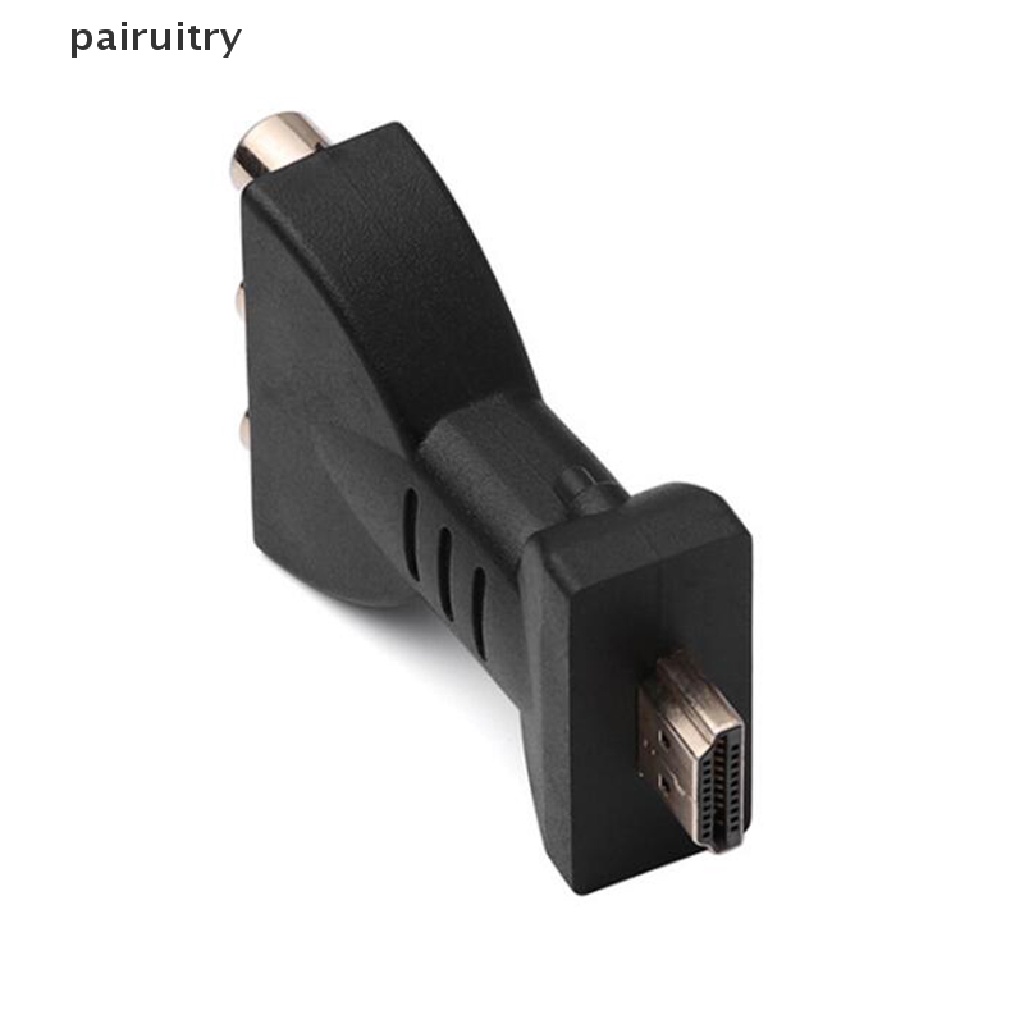 Prt Kabel Adapter Sinyal AV Digital 1080p HDMI To VGA Ke AV RCA PRT