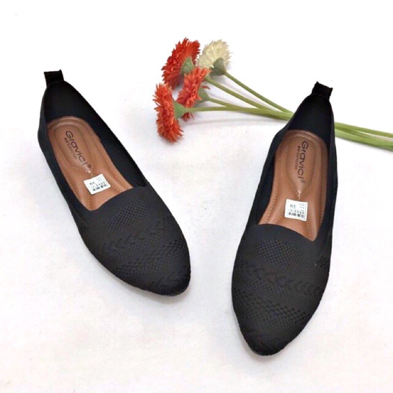 Sepatu Flat Wanita Rajut Import DO-14 GRAVICI