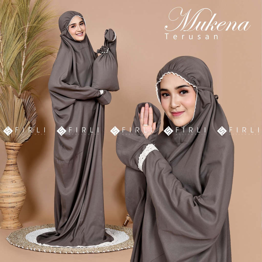 Mukena Terusan Dewasa Katun Micro Premiun