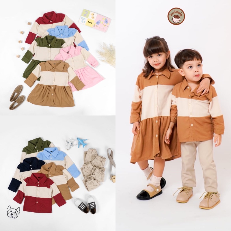 ADRIES Series Family Set Couple Set Anak / Baju Couple Anak Keluarga