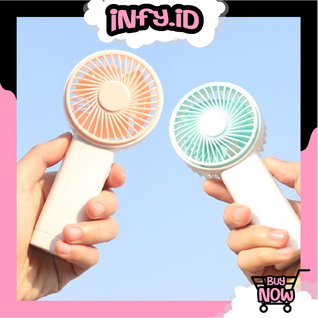 INFY - Kipas Angin Mini Genggam Cute / Kipas Lipat Portable / Mini Fan R614 R618