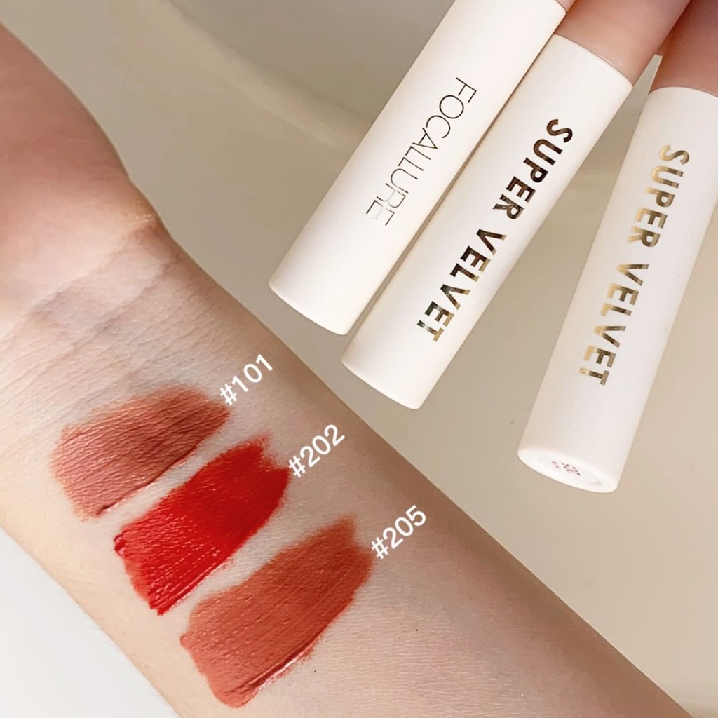 ❤ BELIA ❤ FOCALLURE Velvet Smooth Lip Glaze FA196 | Lip Cream | Lipstik | Lip Paint | Tahan Lama | Waterproof | BPOM