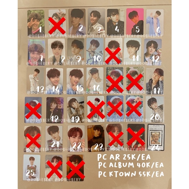 photocard doyoung dobby treasure ch1 ch2 ch3 fa full album