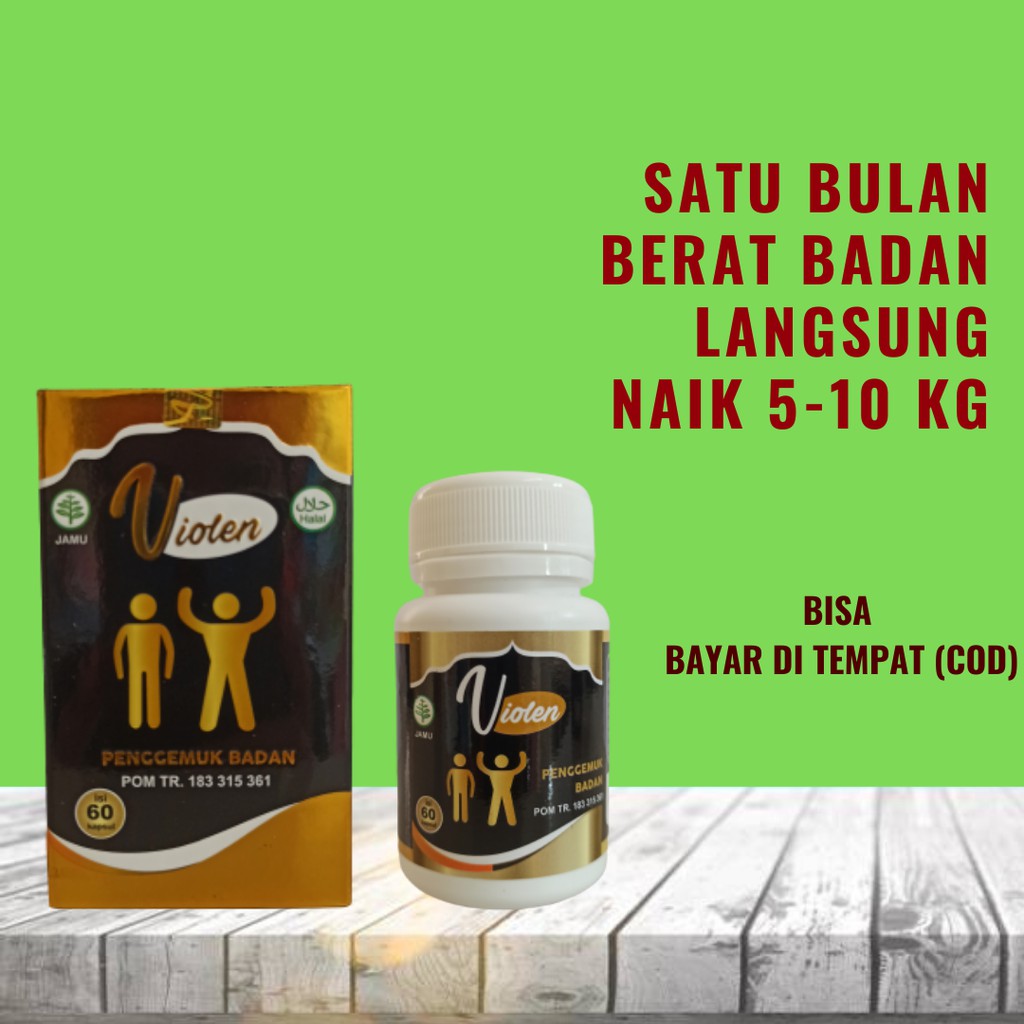 VIOLEN Obat  Gemuk Penggemuk Badan Herbal  ALAMI PLUS 