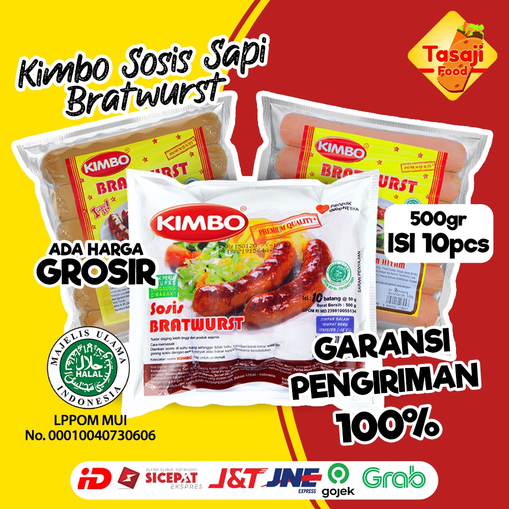 Sosis sapi  bratwurst Kimbo premium quality Isi 10pcs