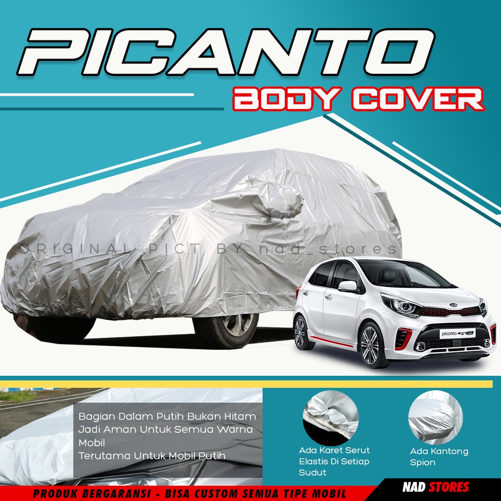 Sarung Mobil picanto Body Cover Mobil kia Picanto Vw Scirocco mantel mobil termurah