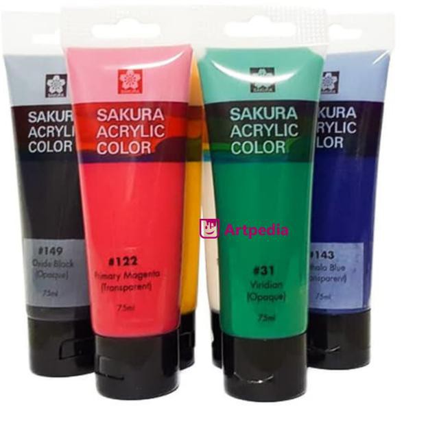 

Sakura Acrylic Color 75ml Tube /Sakura Acrylic Paint 75ml Cat Akrilik