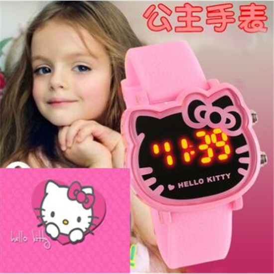 Fashion Anak Jam Tangan Fashion Kartun Hello  Kitty  Warna  