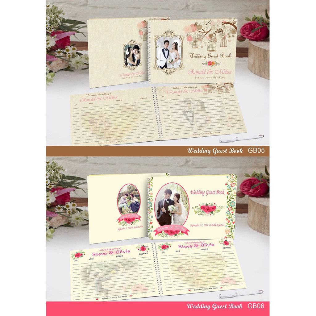 Wedding Guest Book ukuran A4