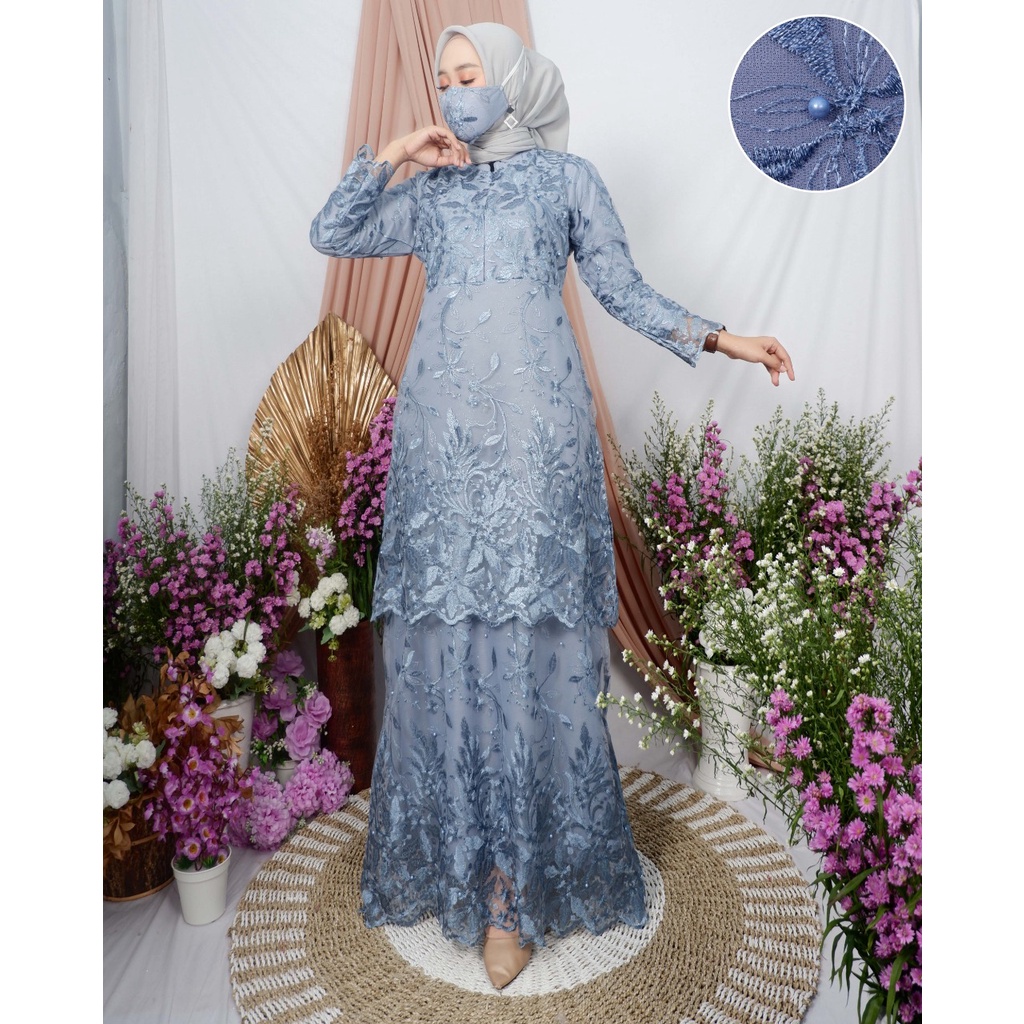 JAN&gt; GAMIS TUTU TULLE SALSA - GAMIS MODERN CANTIK - MODEL GAMIS KOMBINASI TUTU - GAMIS KEKINIAN