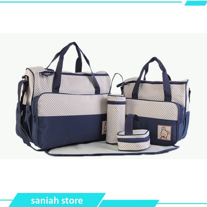 Diaper bag Tas 5IN1 Perlengkapan bayi travelling bag multifungsi Tas Ransel Tas Punggung Gendong