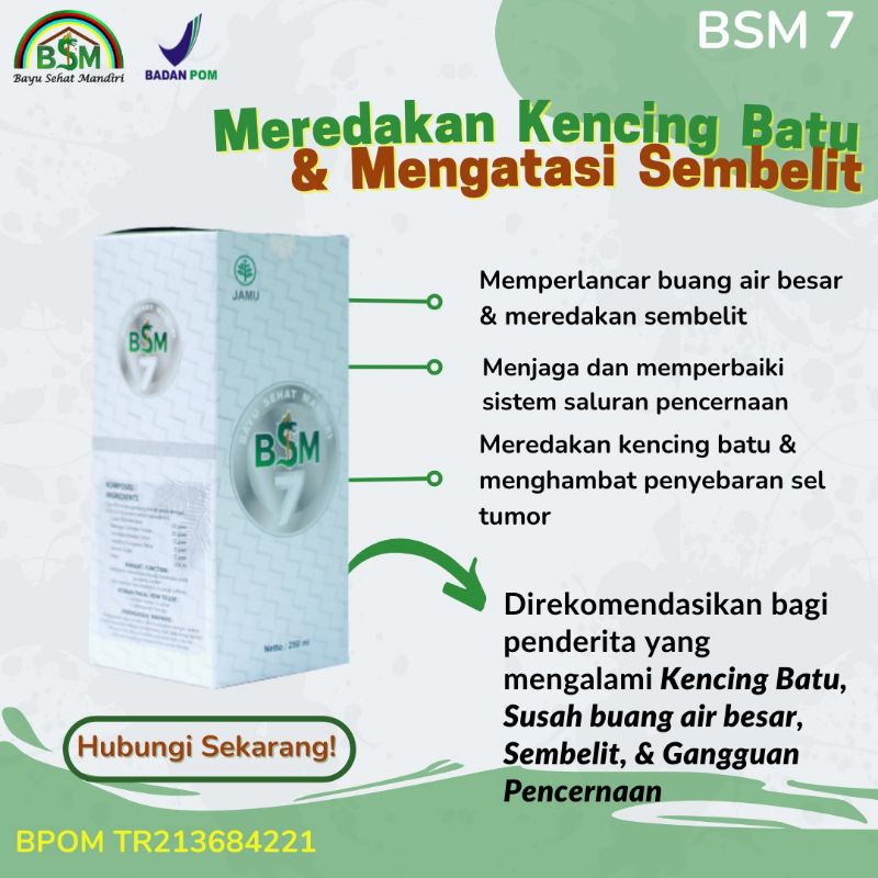 BSM 7. PENGGANTI MANZY. PRODUK TERBARU BPK. BAYU DININGRAT