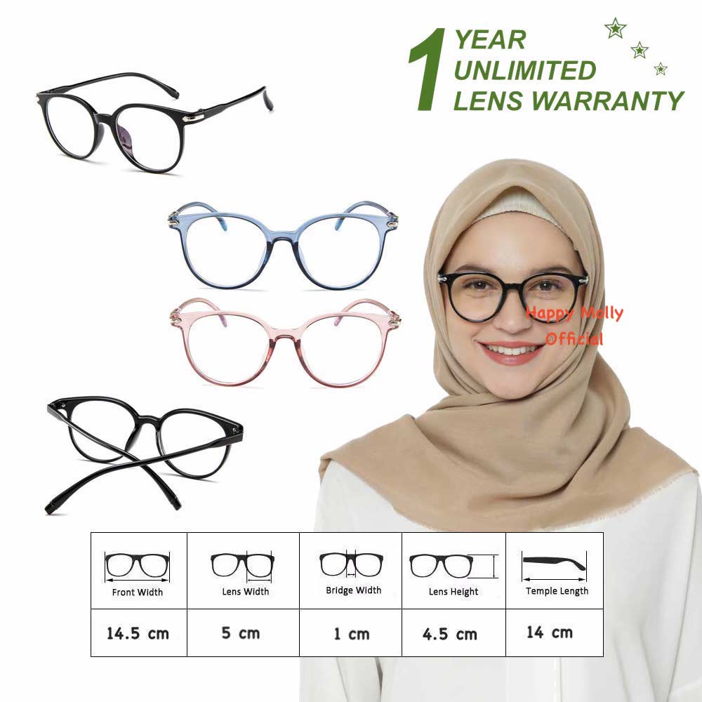 Kacamata [ Pink ] Pria dan Wanita - Design Korea - HM449A