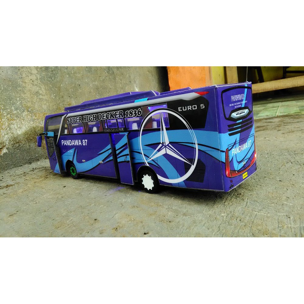 Miniatur Bus RC Pandawa 87 | Miniatur Bis RC | Miniatur Bus Full Interior | Miniatur Bis Remot