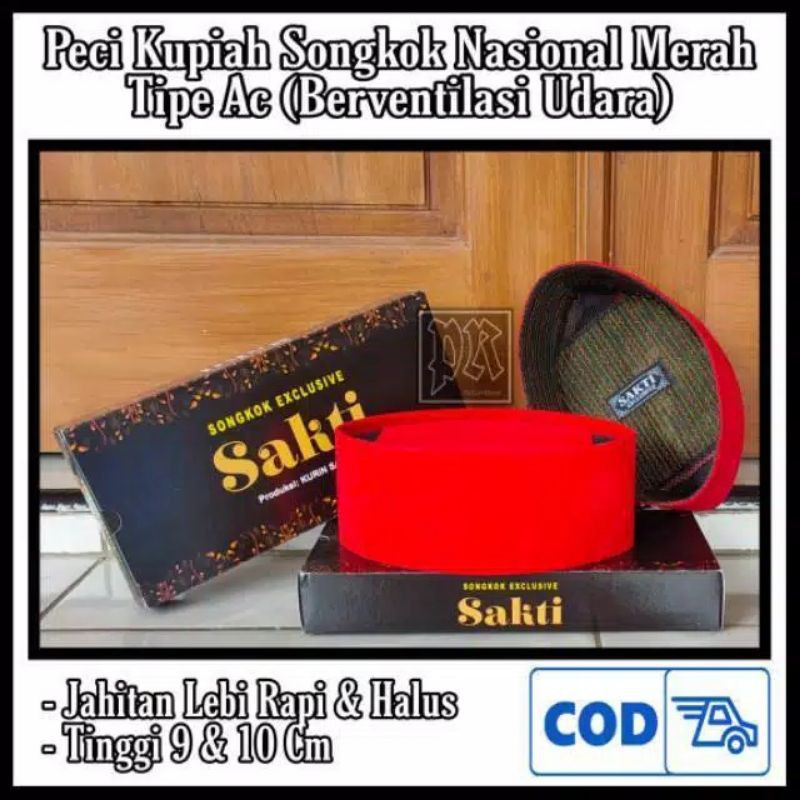 Peci Kupiah Songkok Merah Peci Songkok Betawi