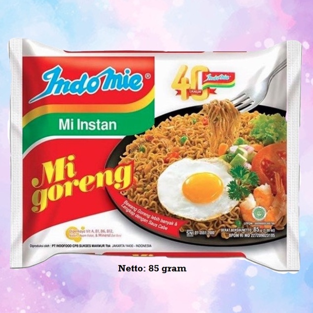 

INDOMIE Mi Goreng 85gr gram Mie Instan Fried Noodle Makanan Instan Instant Noodles Food Foodies Siap Saji Makan Foodies Kemasan Praktis Persediaan Perlengkapan Bahan Dapur Kitchen Cook Meal Breakfast Lunch Dinner Shoppa Corner Malang Jawa Timur