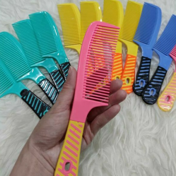 Sisir Rambut Motif GARIS / Sisir Gagang / Sisir Murah Meriah