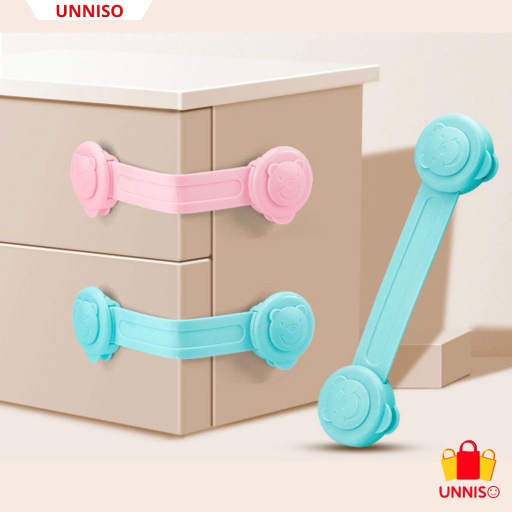 UNNISO - Baby Safety Lock Drawer Pengunci Laci Pintu Lemari BSLD4