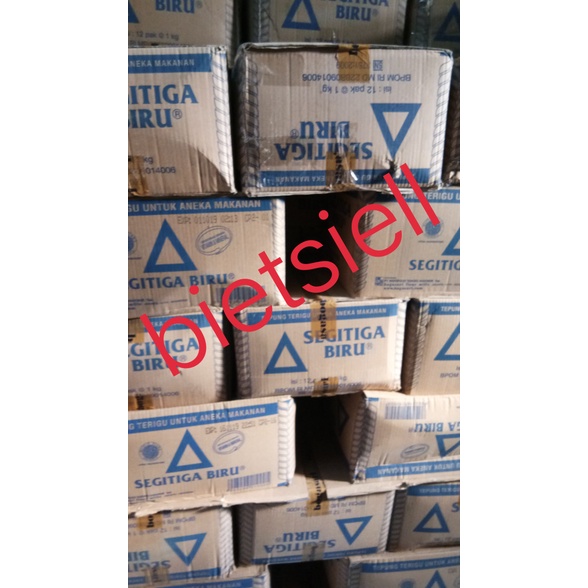 

BISA COD terigu segitiga 1 kg kemasan transparan 12kg/karton