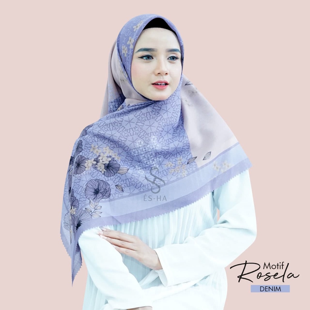 COD PROMO DENAY KW HIJAB SEGIEMPAT VOAL MOTIF / JILBAB DEENAY KW MOTIF TERMURAH-ROSELA DENIM