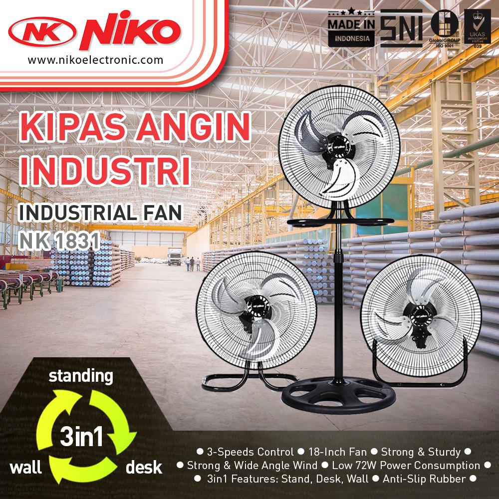 Kipas Industrial / Kipas tornado / Kipas besi 3 in 1 NIKO NK1831