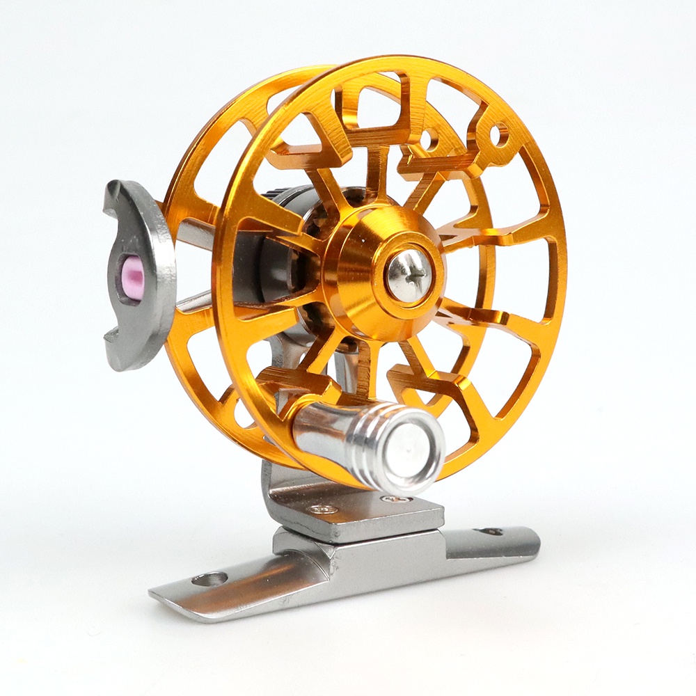 LEO Gulungan Reel Pancing Fly Fishing Full Metal 120M - Golden