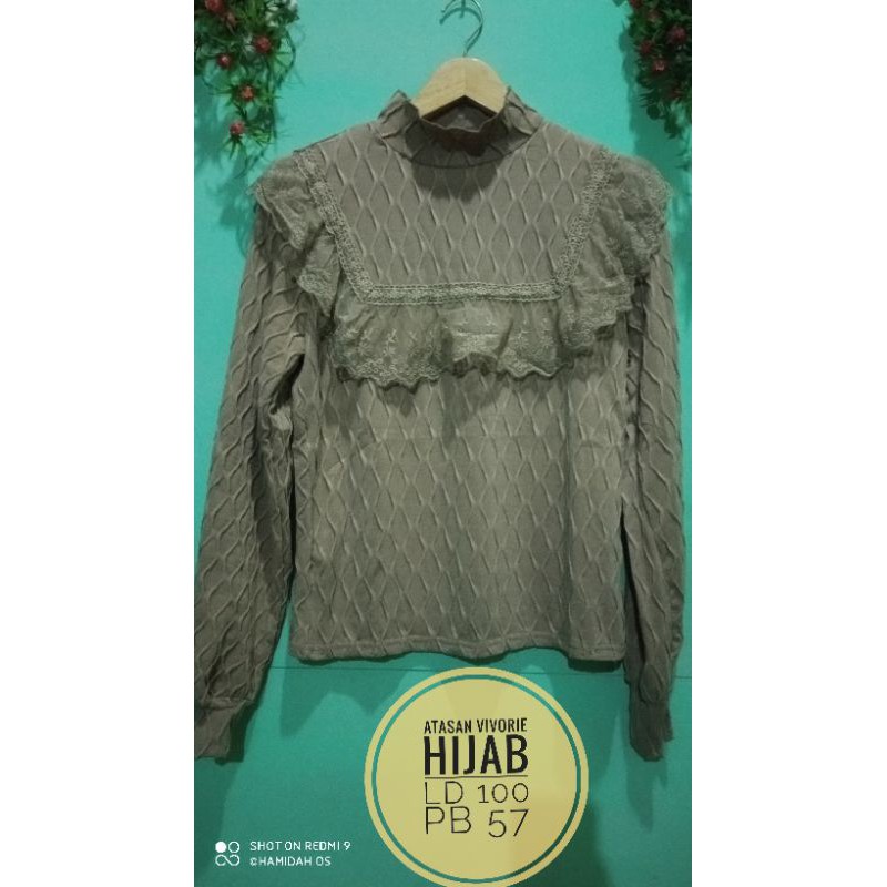 Atasan Vivorie Hijab warna Milo