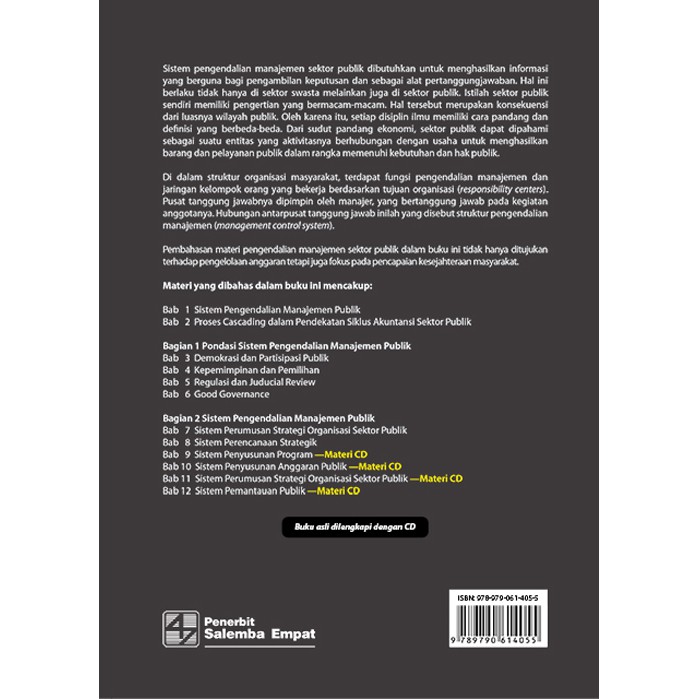 Sistem Pengendalian Manajemen Sektor Publik Mempertahankan Kepentingan Masyarakat Salemba Original Shopee Indonesia