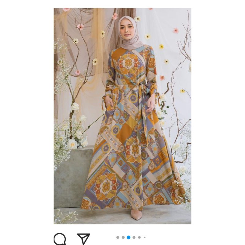 (Prewash) heaven lights sahara dress natus sz L