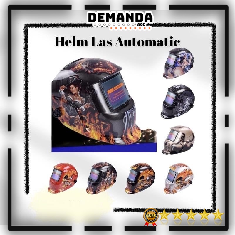 Helm Las Otomatis Auto Darkening Welding Helmet / Topeng Las / Hem Las Kacamata Las