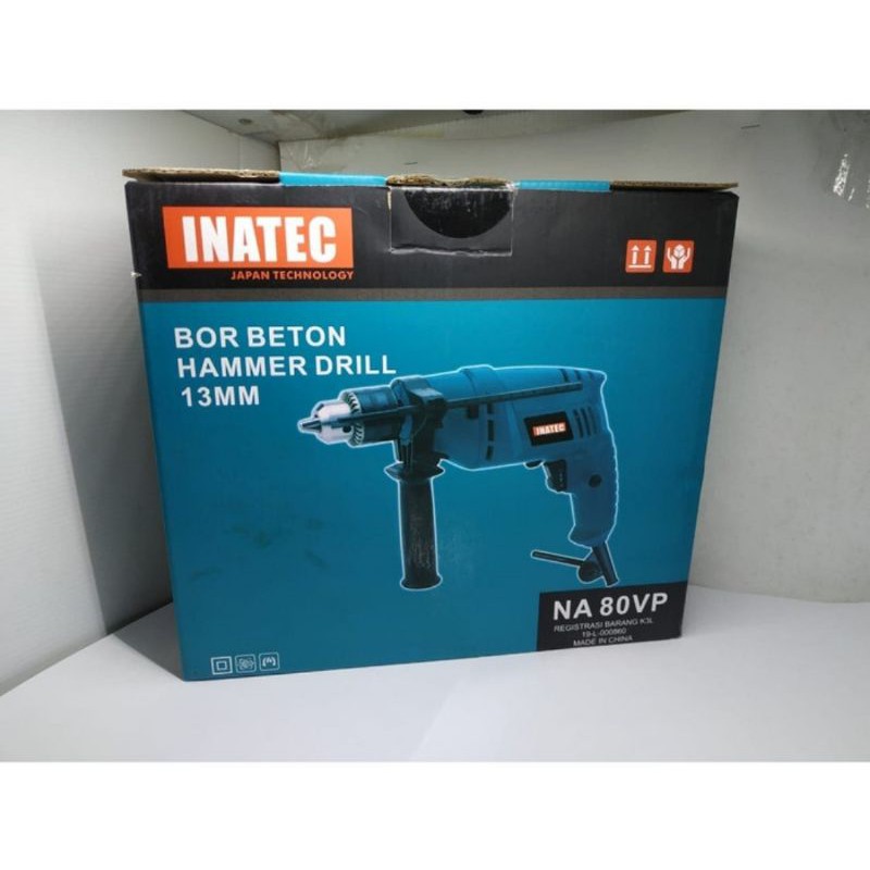 INATEC NA 80 VP BOR BETON TEMBOK 13mm impact drill bolak balik variabel speed power extra