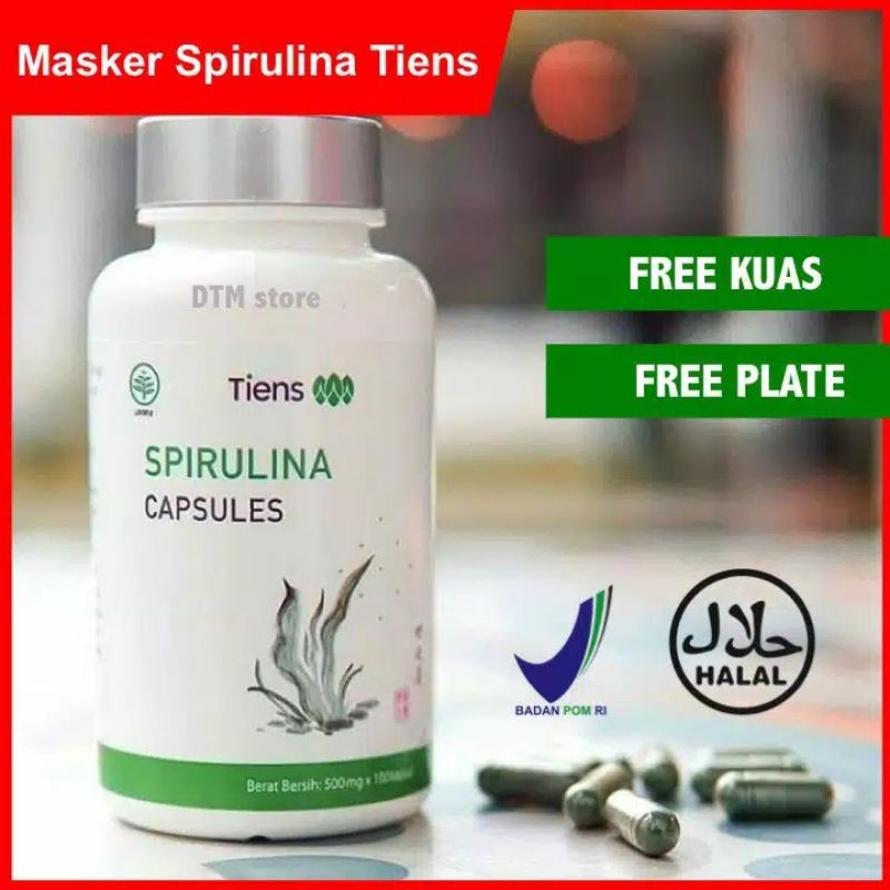 masker Spirulina organik Tiens halal BPOM