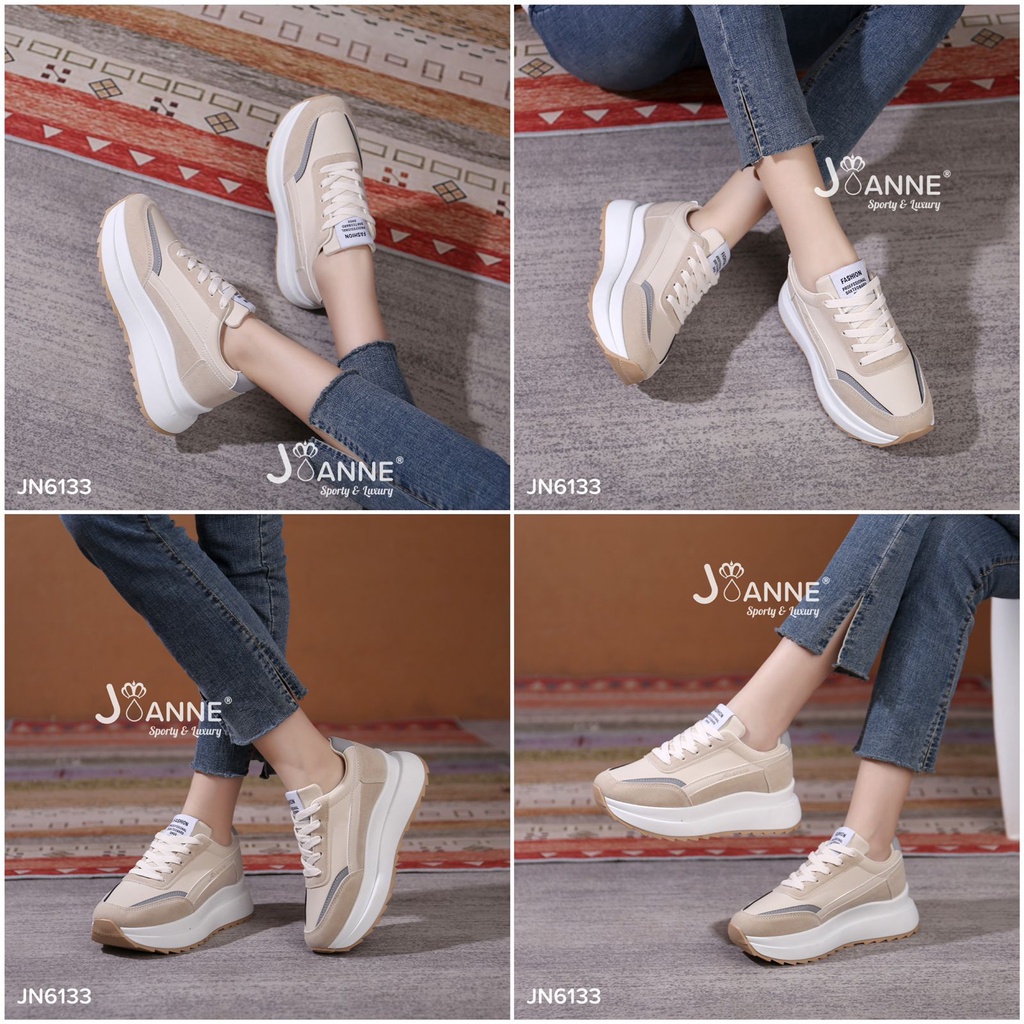 JOANNE Highsole Sporty Sneakers Shoes #JN6133 ORIGINAL